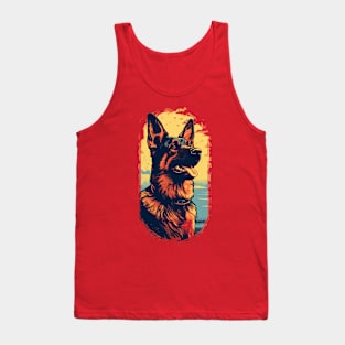 Greetings from the German Shepherd: Vacation Postcard Tank Top